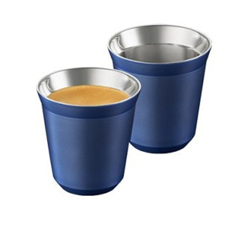 AmericaKnowsBest: Stainless Steel Espresso Cups (set of two)