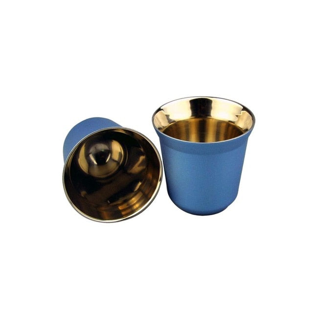 AmericaKnowsBest: Stainless Steel Espresso Cups (set of two)