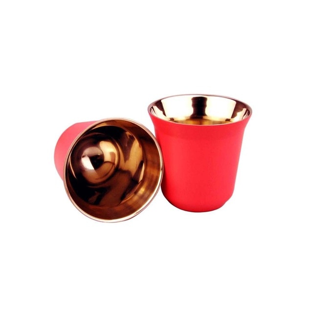 AmericaKnowsBest: Stainless Steel Espresso Cups (set of two)