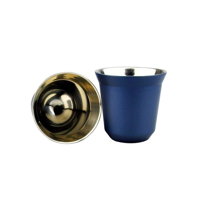 AmericaKnowsBest: Stainless Steel Espresso Cups (set of two)