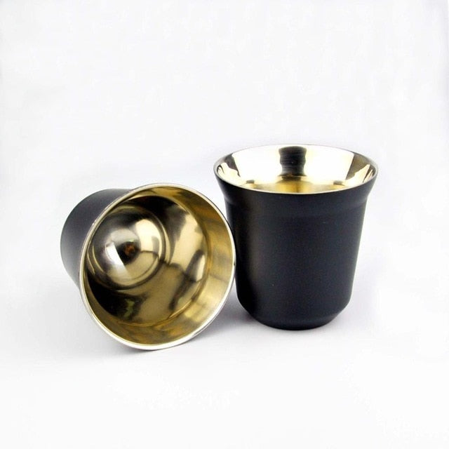 AmericaKnowsBest: Stainless Steel Espresso Cups (set of two)