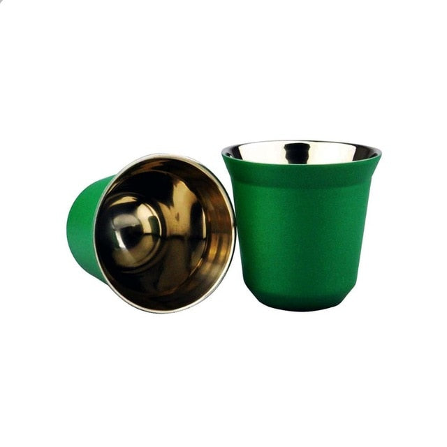 AmericaKnowsBest: Stainless Steel Espresso Cups (set of two)