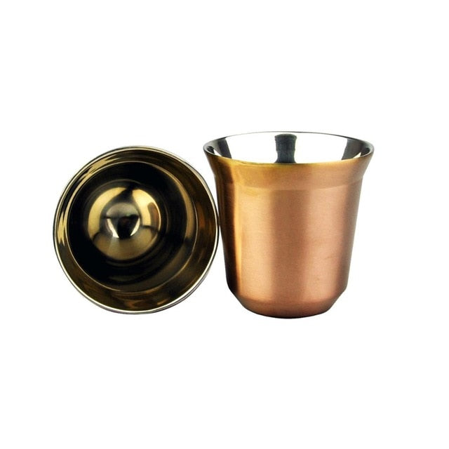 AmericaKnowsBest: Stainless Steel Espresso Cups (set of two)