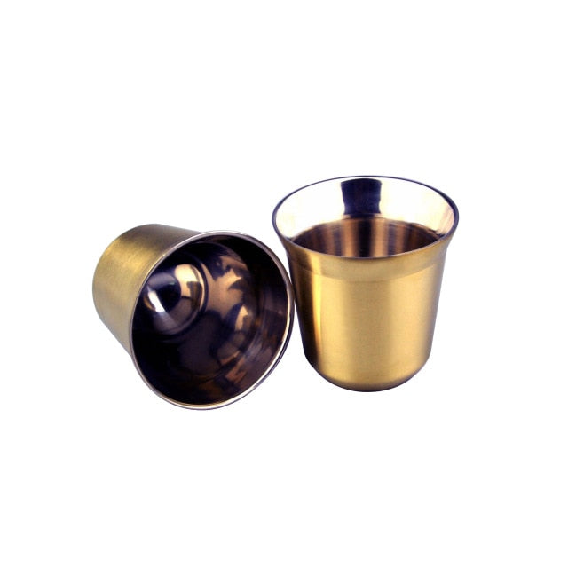 AmericaKnowsBest: Stainless Steel Espresso Cups (set of two)