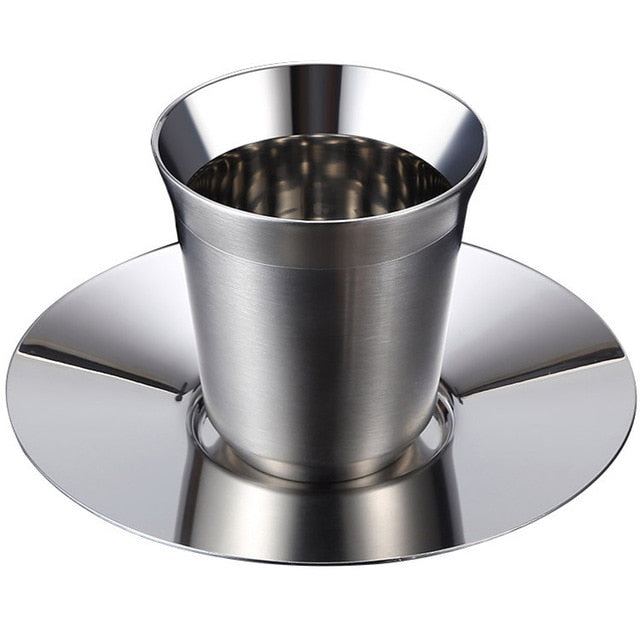 AmericaKnowsBest: Stainless Steel Espresso Cups (set of two)