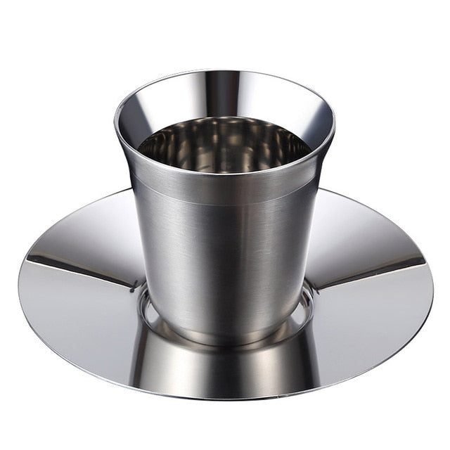 AmericaKnowsBest: Stainless Steel Espresso Cups (set of two)