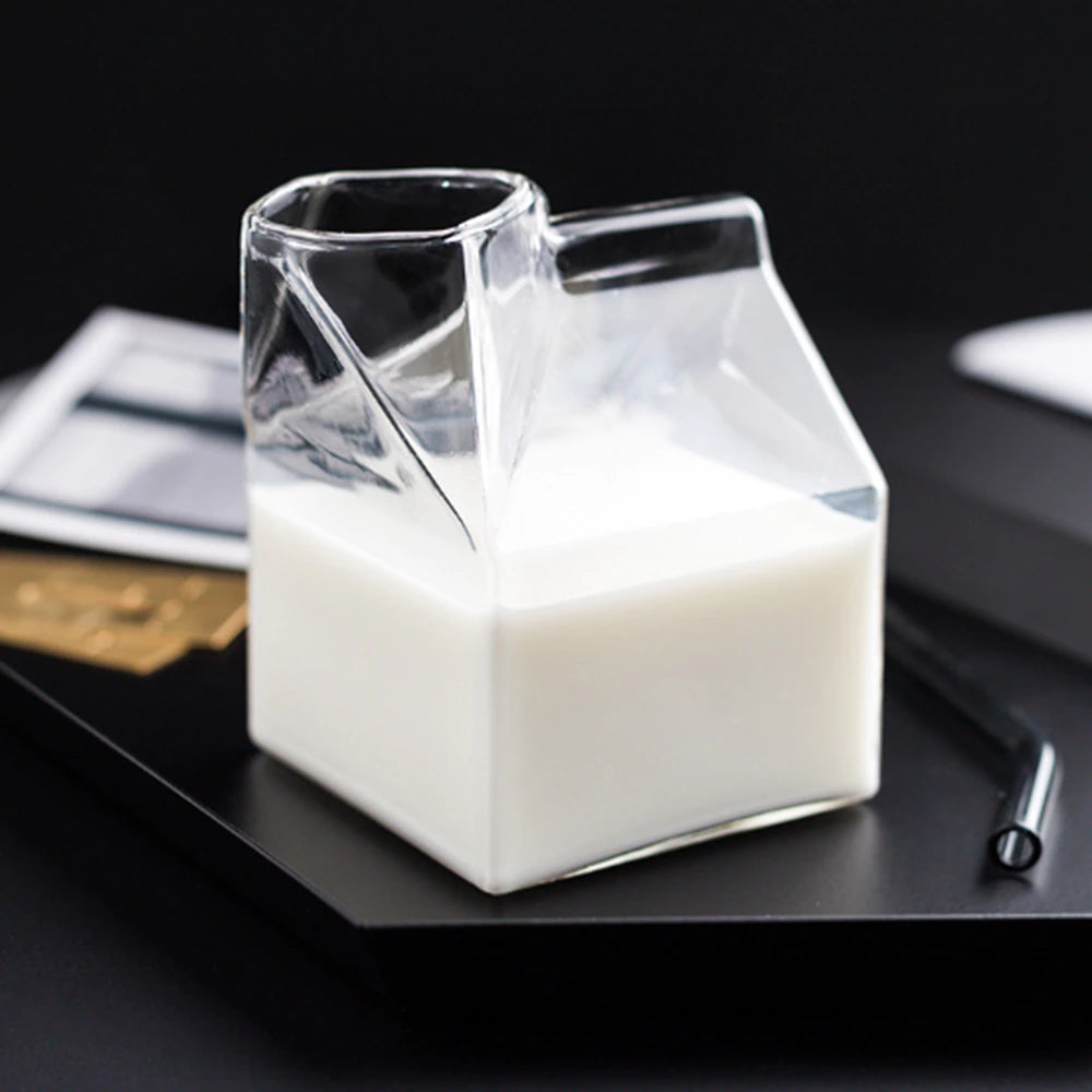 350ML glass milk mug ( Half Pint Style Creative Creamer Jug)