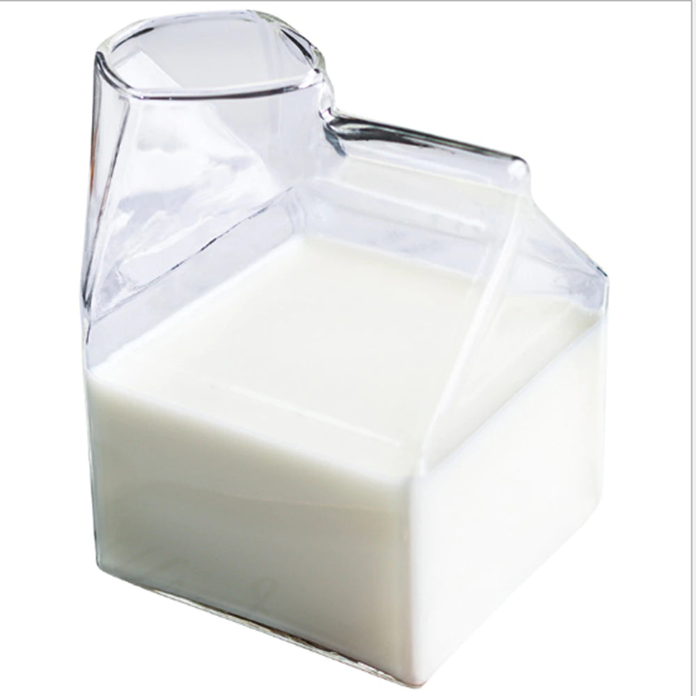 350ML glass milk mug ( Half Pint Style Creative Creamer Jug)
