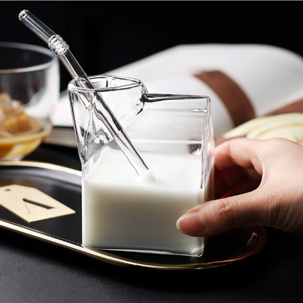 350ML glass milk mug ( Half Pint Style Creative Creamer Jug)