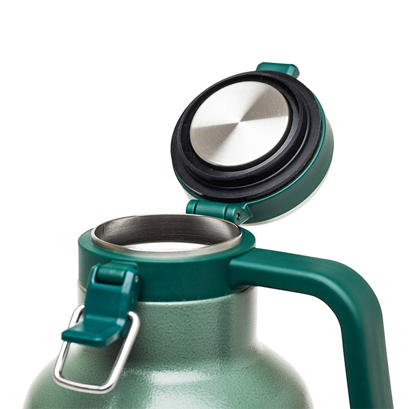 GOALONE 946ML/32OZ Stainless Steel Beer Barrel Portable Double Wall Insulated Beer Growler with Handle Travel Bottle for Camping