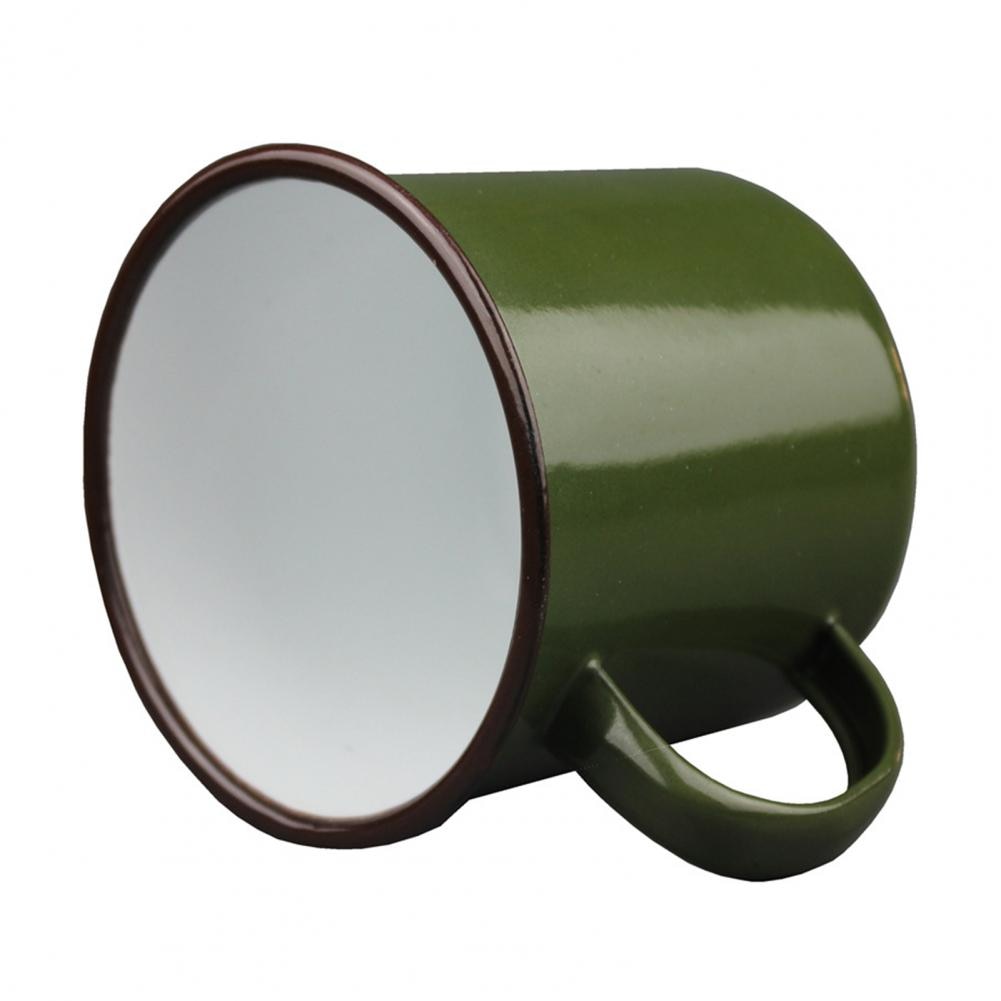 Retro Style Multi-use Water Mug Coffee Tea Beer Juice Milk Cup Water Cups Enamel Non-sliding Base Drink Mug Drinkware for Home