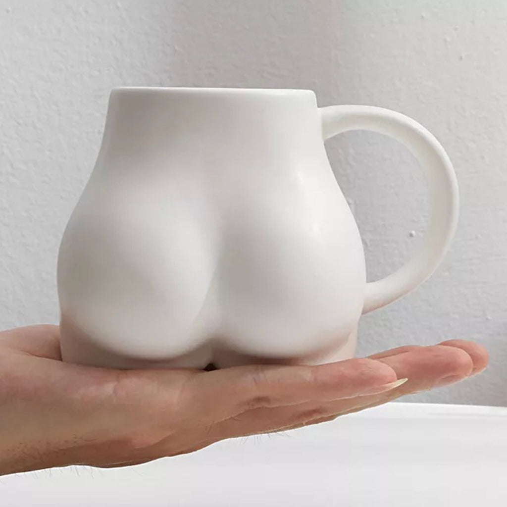 Tasse en céramique créative en forme de fesses humaines, tasses à café faites à la main, tasses à thé au lait en forme de fesses de femme, cadeaux, vase de décoration intérieure, outils de cuisine