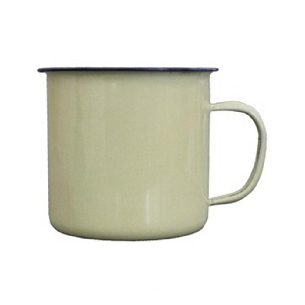 Retro Style Multi-use Water Mug Coffee Tea Beer Juice Milk Cup Water Cups Enamel Non-sliding Base Drink Mug Drinkware for Home