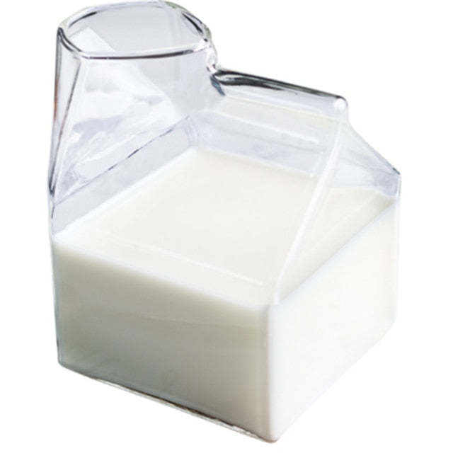 350ML glass milk mug ( Half Pint Style Creative Creamer Jug)